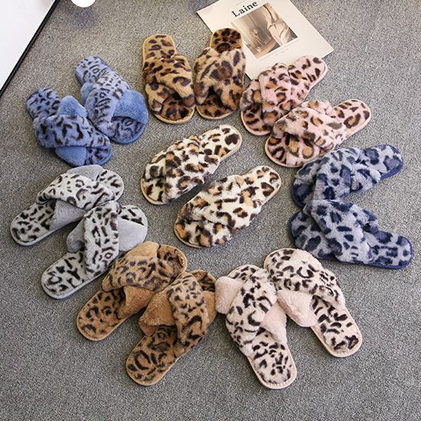 

women slippers indoor shoes autumn winter soft home slippers plush warm non-slip fur shoes flat 2020 casual female, Black