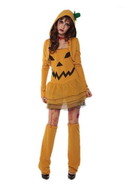 

womens halloween full sleeve sets party props clothing pumpkin cosplay costumes, Black;red