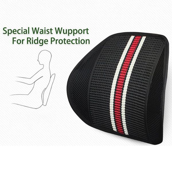 

universal car seat lumbar support with double-layer mesh back support cushion for car seat office chair lumbar back