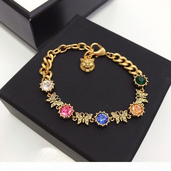 

spring and summer fashion high-end color diamond designer bracelet luxury designer jewelry women bracelets, Golden;silver