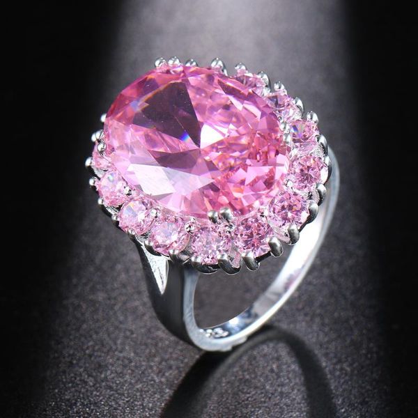 

hermosa perfect shiny pink kunzite sweet love gift romantic womens ring size 7# 8# 9# hermosa sweetie gift, Golden;silver