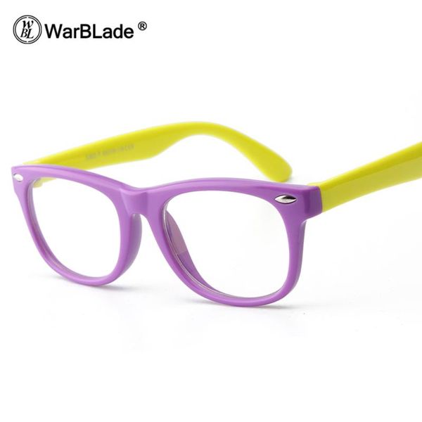 

warblade flexible eyewear frames silicone children clear glasses girls boys kids glasses frames optical spectacle child, Black