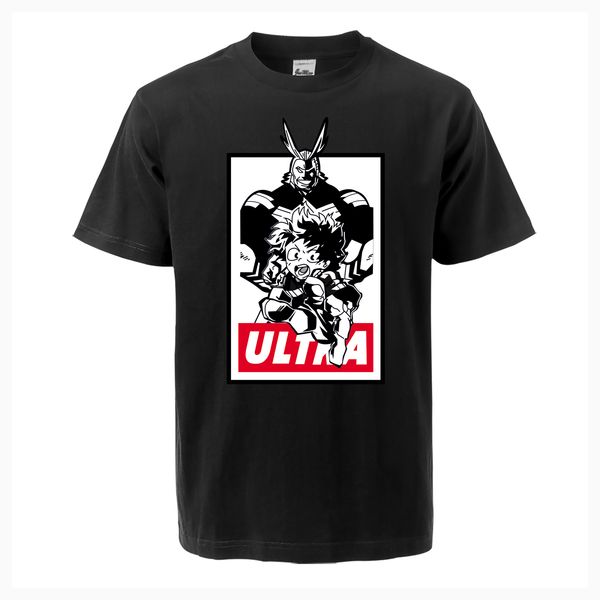 

нет героя academia deku тенниска все might smash one for all короткие рукава tee mens лето harajuku streetwear япония аниме топы тис
