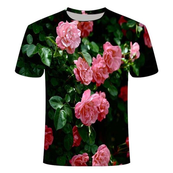 

fun rose flower chinese style graphic 3d print shirts kawaii graphic horror men clothing