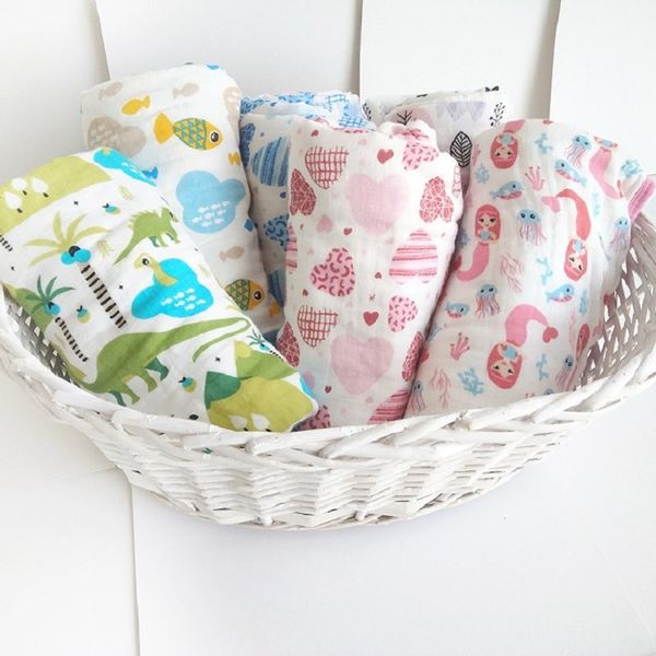 

100% cotton blanket newborn baby swaddling double layer super comfy bedding blanket 100*150cm swaddle wrap babies muslin