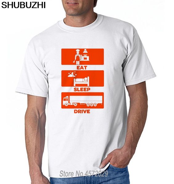 

summer men's t shirt fashion print t-shirt summer style trucker truck logo badge t shirt online euro size