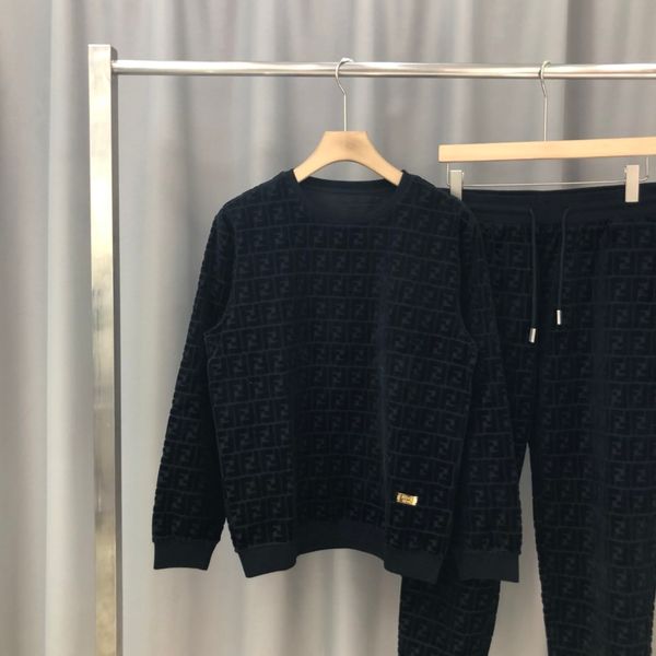 

mens tracksuit and mens hoodie suit casual side reflective ribbon letter stitching outdoor fashion sports suit df, Gray