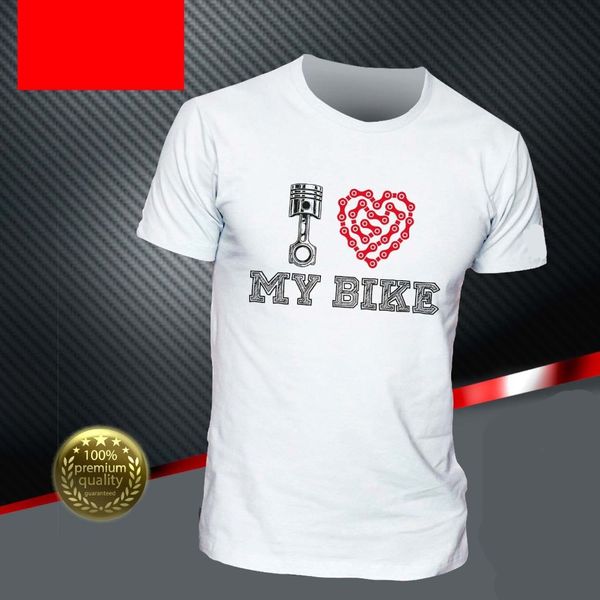 

2019 мода коротким рукавом черная футболка футболка i love my bike мотоциклетные тенниска