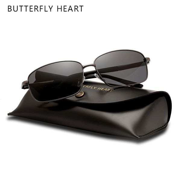 

butterfly heart 2020 sunglasses men polarized vintage square sunglasses men/women, White;black