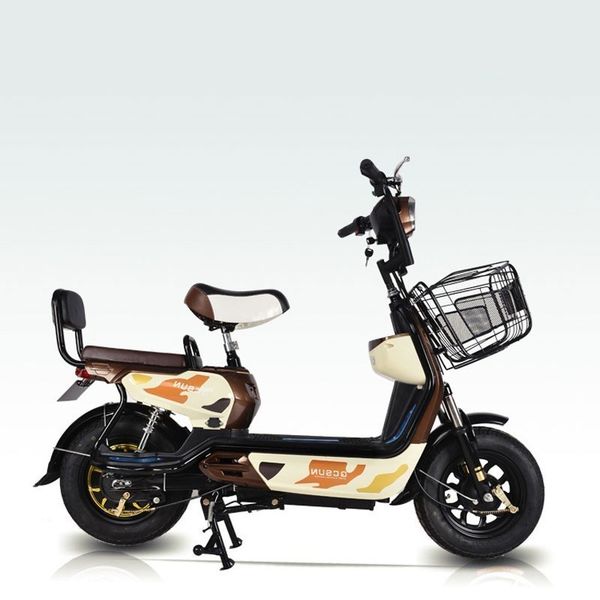 

electric power bicycle mini electric power motorcycle 48v a storage battery car two round electric vehicle t60, Silver;blue