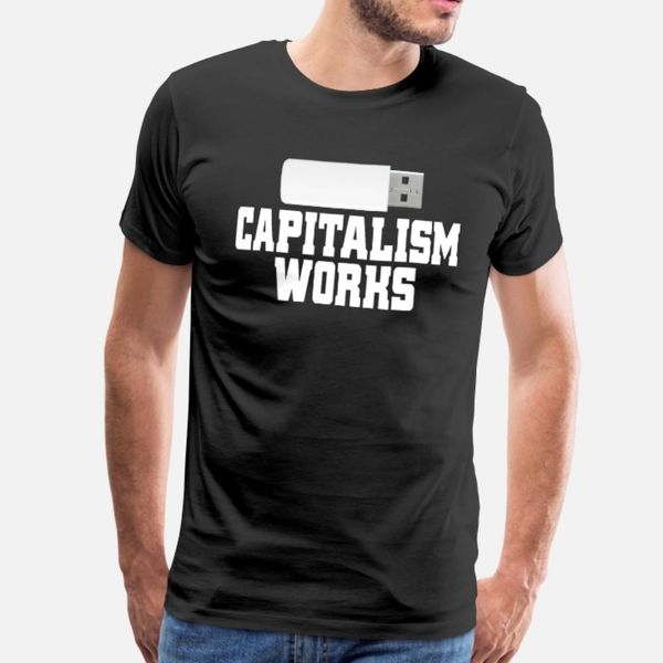 

capitalism works libertarian om i love enjoy t shirt men loose short sleeve s-xxxl homme loose new fashion summer style pattern
