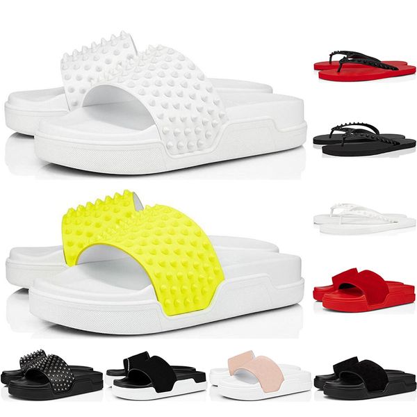 

men sandals fashion women casual red bottom slipper male shoe cow leather man genuine leather shoes size eur 38-46, Black