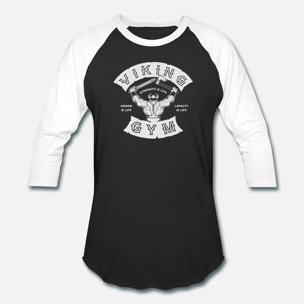 

viking gym t shirt men designs cotton round neck original gift comical summer style natural shirt