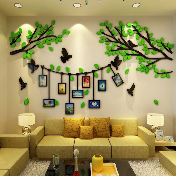 

new design tree shape diy p wall wallpaper for family sofa bedroom decor wall sticker quality 3d acrylic wall stickers