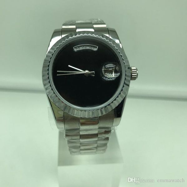 

luxury watch men and women daydate automatic 18k gold sapphire glass stainless automatic mens watches sports male wristwatch, Slivery;brown