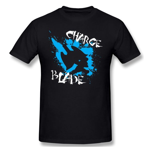 

mh4u charge blade t-shirt men basic tee shirt funny design monster hunter arpg ps4 game player streetwear