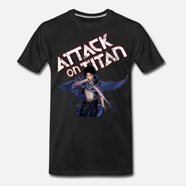 

levi attack on titan t shirt men designer short sleeve plus size 3xl normal cute new style summer style formal shirt