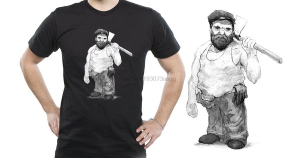 

футболка dwarf woodmen tee монстр дизайн повседневный короткая рубашка xs 2xl m09