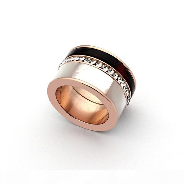 

foreign trade jewelry wholesale k letter faceted white shell ring single row of cut paper rings 18k gold ring, Silver