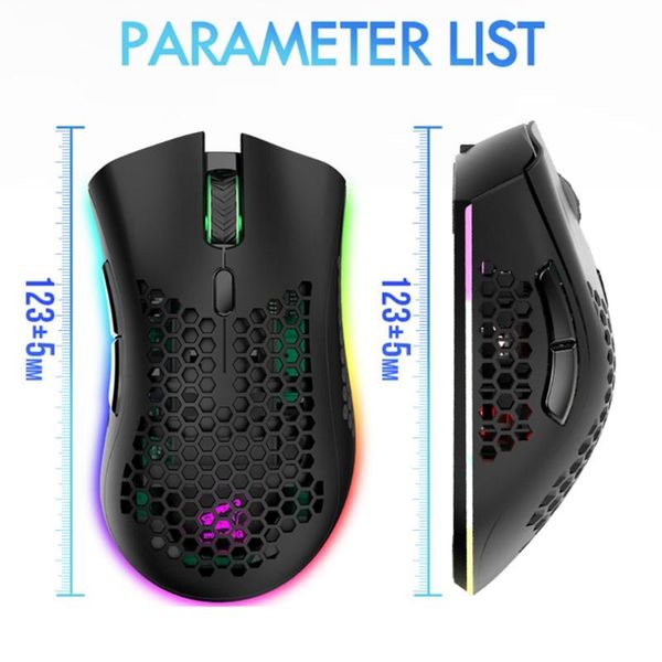 

liberty wolf x3 lightweight wireless gaming mouse gaming rgb glowing mouse