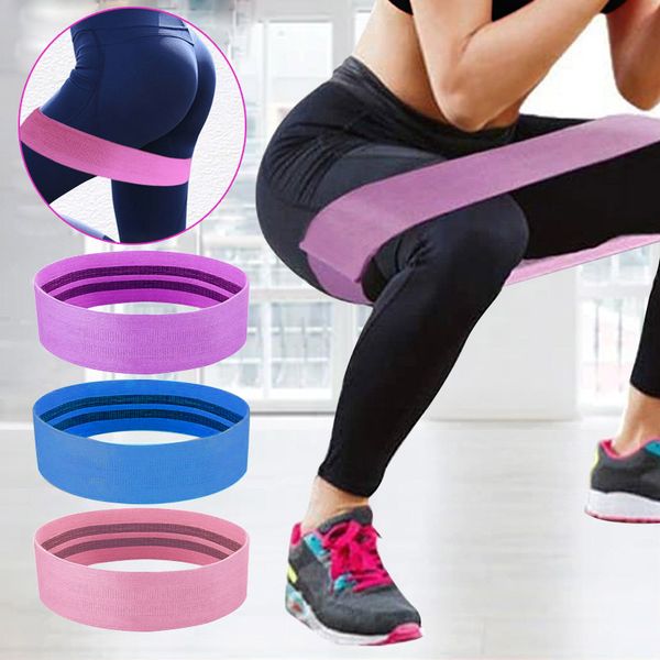 

hip сопротивление группы фитнес loop elastic упражнения йоги bands booty buanti скольжению whshopping