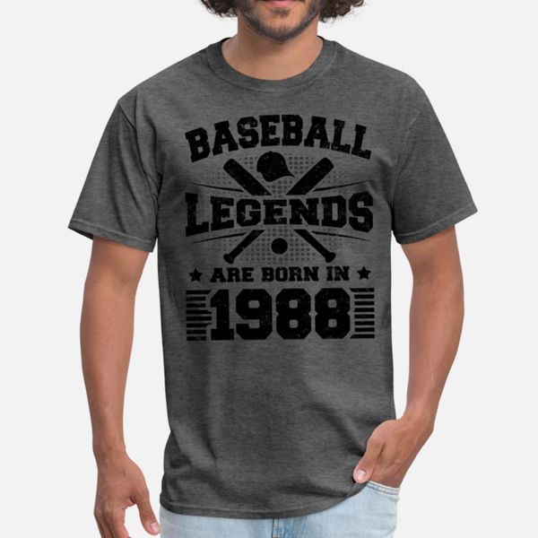 

бейсбол легенды 1988 1 тенниска люди создают с коротким рукавом s-xxxl homme сыпучие новая мода лето шаблон стиля рубашки, White;black
