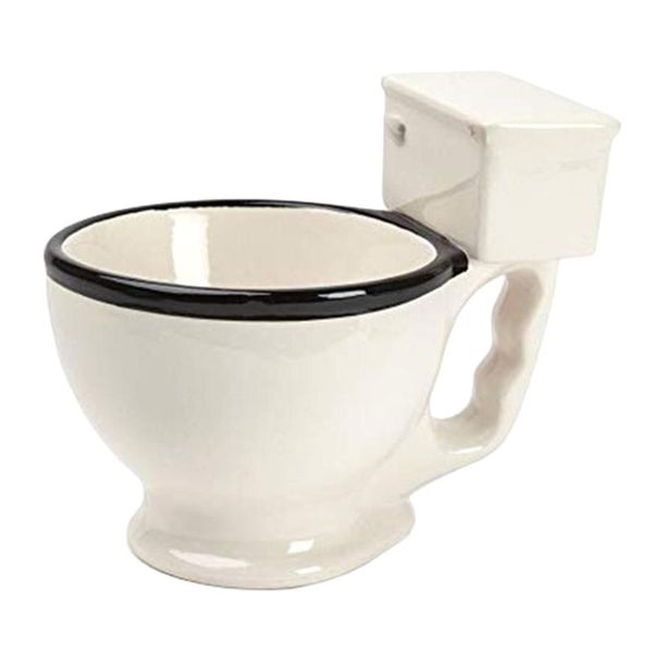 

breakfast gift coffee milk with handle ceramic mug home office novelty cup ice cream funny toilet design