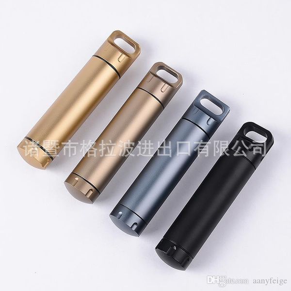 

colors box 4 bottle first waterproof survival edc emergency tank seal alloy aluminium cases storage capsule container aid outdoor eydbthh
