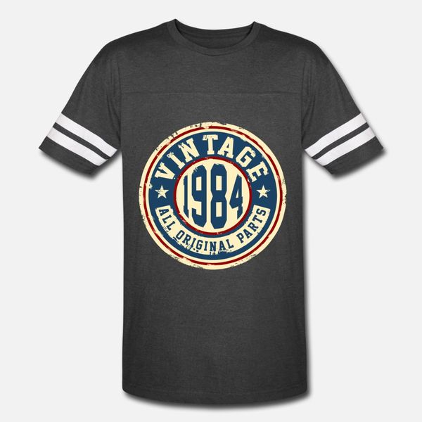 

vintage 1984 t shirt men knitted short sleeve size s-3xl natural crazy funny casual summer pattern shirt