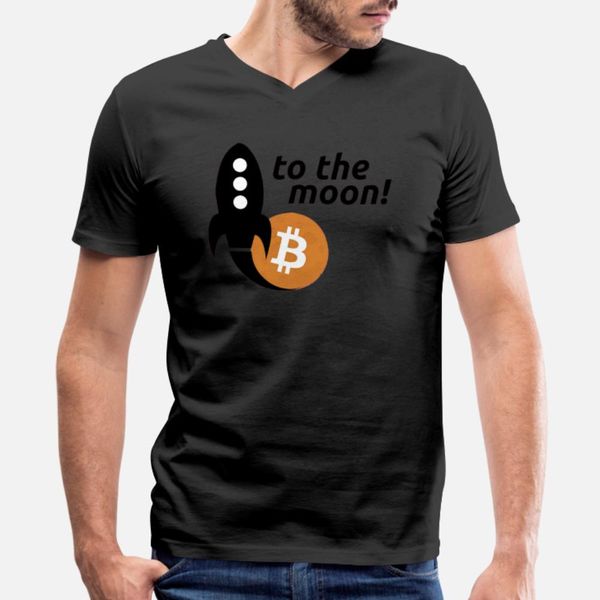 

bitcoin to the moon t shirt men personalized cotton o-neck slim graphic breathable spring vintage shirt