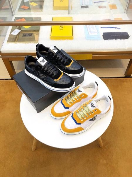 

2021 spring and summer new leather men 's casual shoes ,trend wild sports shoes ,comfortable low -shoes ,original box packaging 38, Black