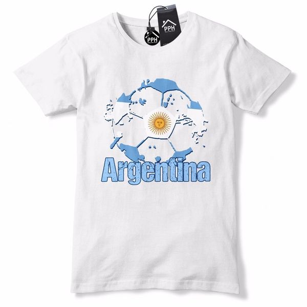 

sport 2019 summer argentina footballer shirt t shirt blue white jersey mens boys tee