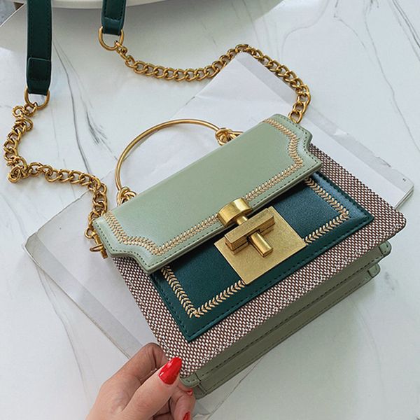 

new women chian crossbody bag vintage fashion pu leather shoulder messenger bag ladies casual cell phone totes female purse