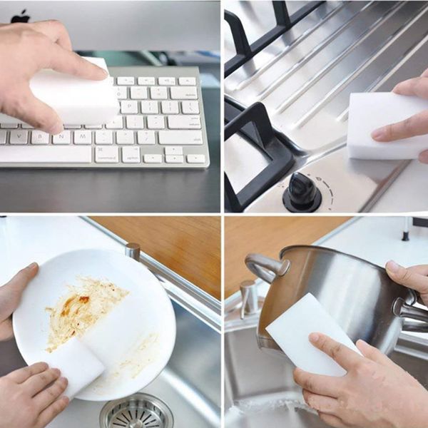 

white sponge magic sponge eraser kitchen office bathroom cleaner kitchen cleaning nano sponges by sea shipping nanoesponjas