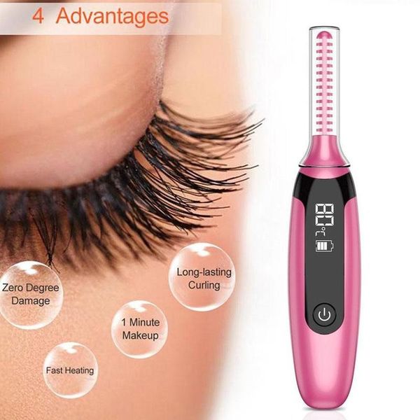 

eyelash electric portable electric perm heated eyelash curler long lasting eye lash curler makeup curling kit for women beauty tool