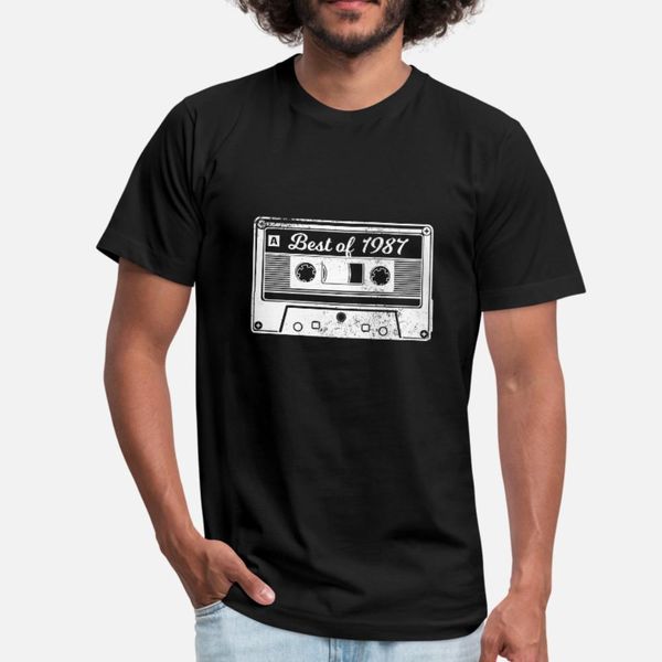 

of 1987 t shirt men customize short sleeve s-3xl basic solid gift new fashion spring letters shirt