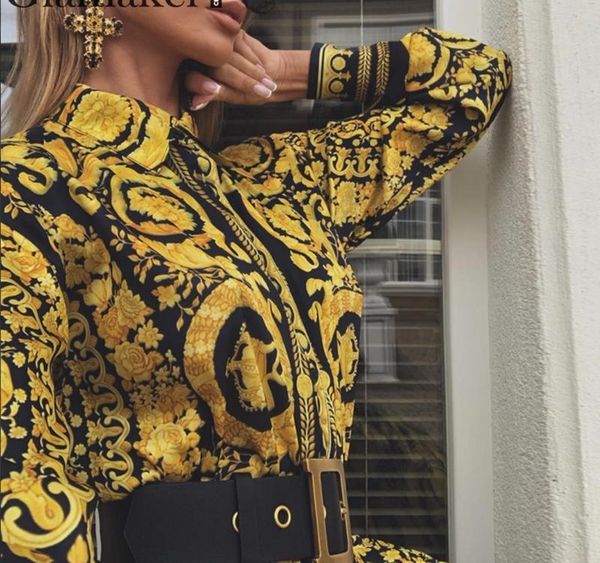 

fashion-paisley vintage print gold dress women holiday beach casual dress summer elegant short party club large002, Black;gray