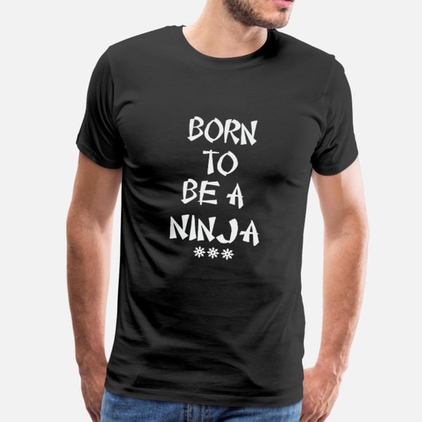 

born to be a ninja тенниска мужчины вязаной хлопка o шея отдых сыпучей аутентичная весна письмо рубашка