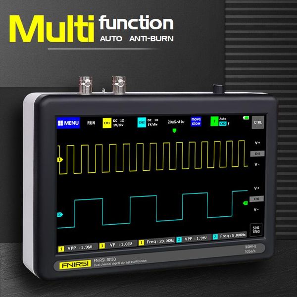 

ads1013d 2 channels 100mhz bandwidth 1gsa/s sampling rate oscilloscope with color tft lcd touching screen digital oscilloscope
