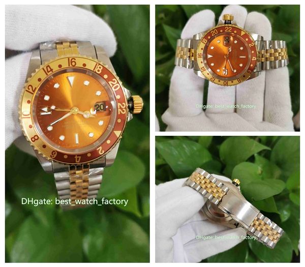 

5 стиль bp maker высочайшее качество часы классический 40 мм винтаж gmt 1675 16710 16750 азия 2813 движение механические автоматические мужс, Slivery;brown