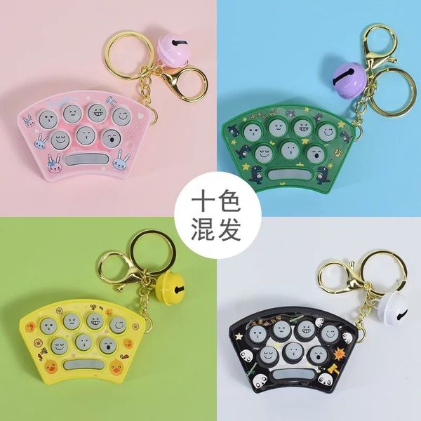 

creative groundrat toy keychains accessoriespendant decompression key chain ring cute cute practical key rings, Silver