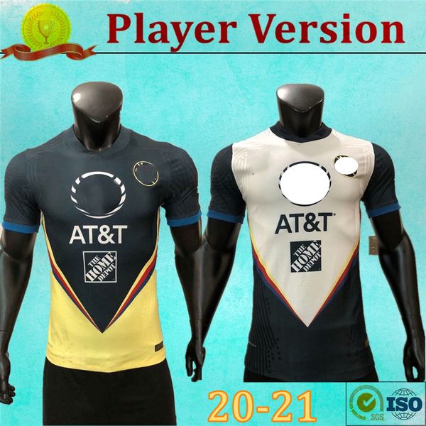 

player version 20 21 club america soccer jerseys 2020 2021 xolos de tijuana home third unam guadalajara chivas kit jersey football shirts m1, Black;yellow