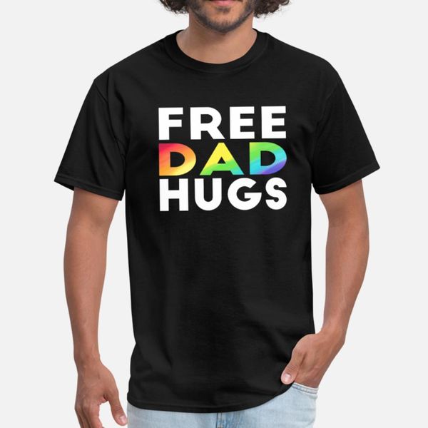 

свободный папа hugs lgbt папа рубашка lgbt awareness рубашка тенниски мужчин характер с коротким рукавом s-3xl natural anti-wrinkle новый ст