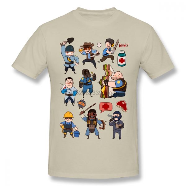 

team fortress 2 all class t-shirt for men plus size digital print team shirt