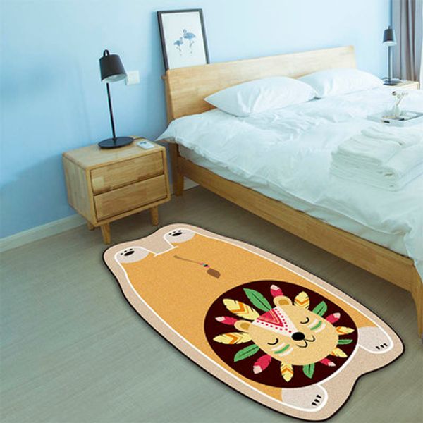 

creative animal carpet bedside soft non-slip bedroom home decorative floor mat
