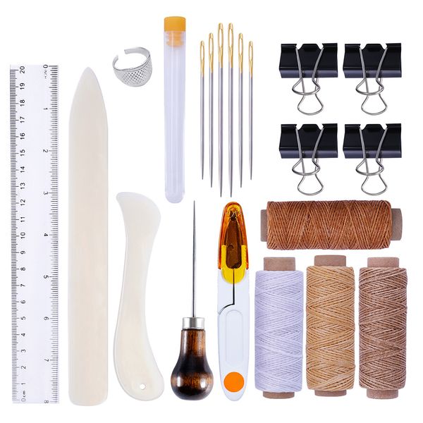 

scoring home bookbinding convenient sewing kit diy safety easy use hand needles