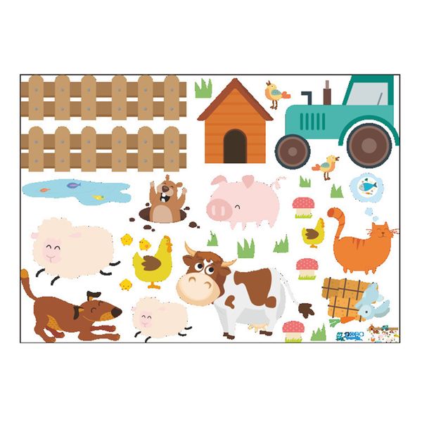 

стикеры стены пастушья собака фон сельскохозяйственных животных забор детская комната пвх практическая