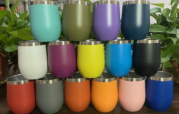 

tumbler powder lid cups with wine glasses colourful coated egg steel wine stemless stainless glasses slide 12oz dvndh