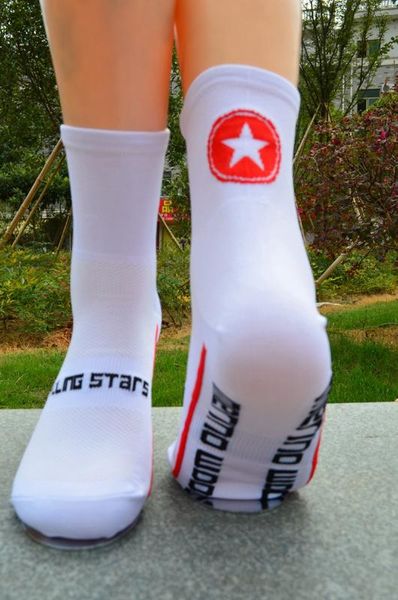 

cycling stars new professional cycling socks run outdoor stocking mountain bike sock breathable socks, Black