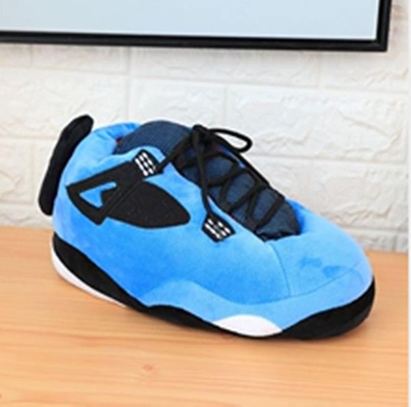 

fits all winter warm cotton shoes woman home slippers women snug sneakers men house sliders ladies slippers 12, Black